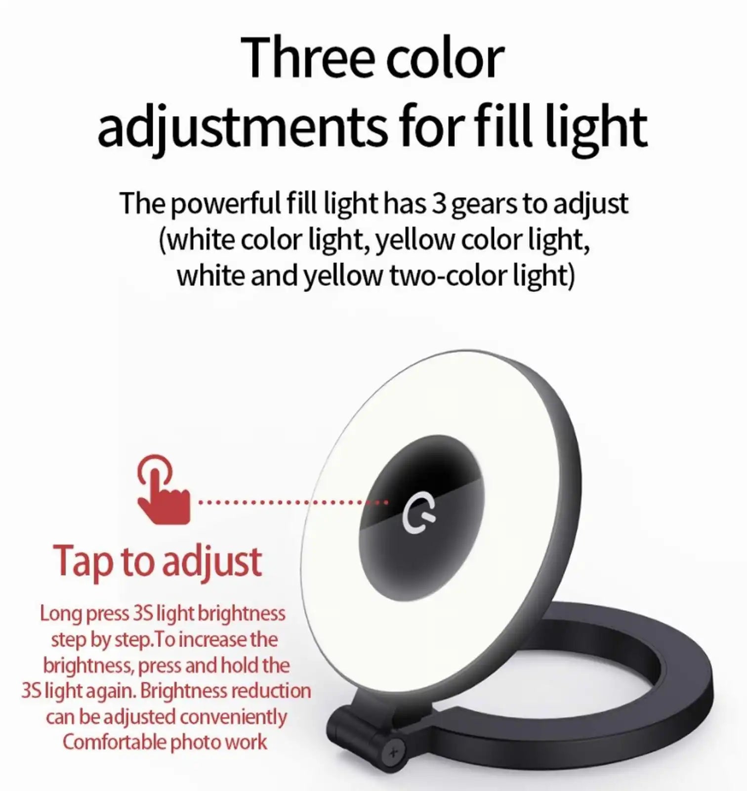 High-end Magnetic Selfie Ring Light