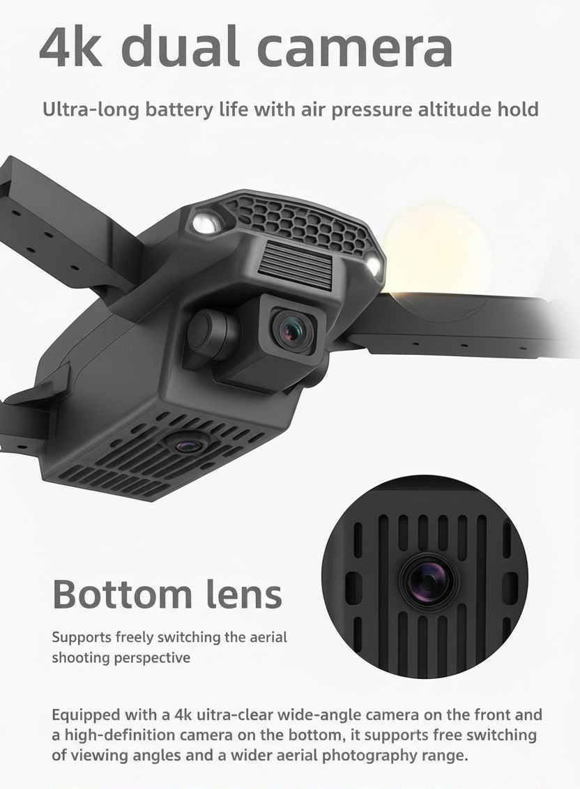 4K Foldable Camera Drone ⭐⭐⭐⭐🤏 4.9